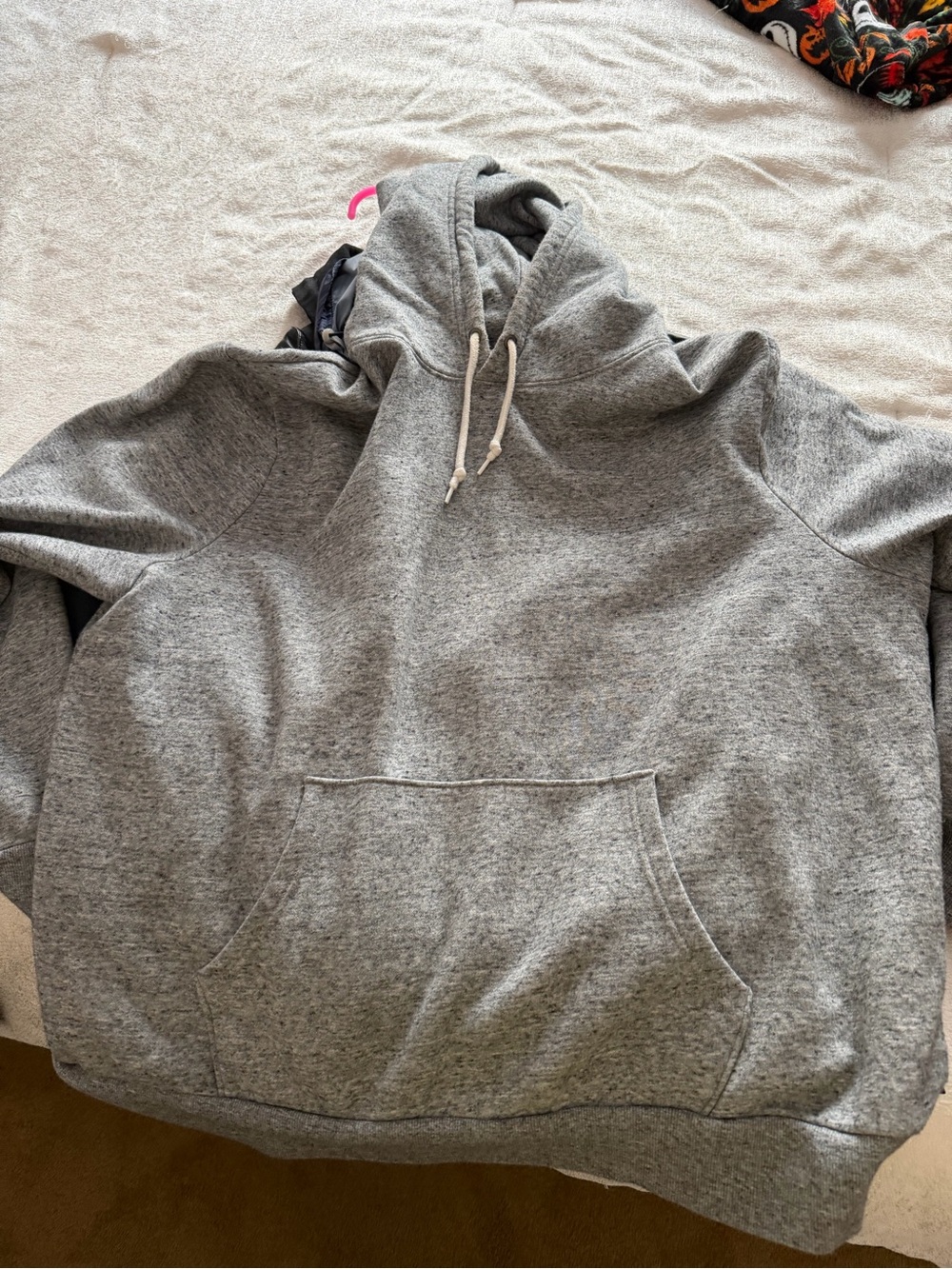 Old Navy Men's Heather Gray Hooded Pullover Sweatshirt